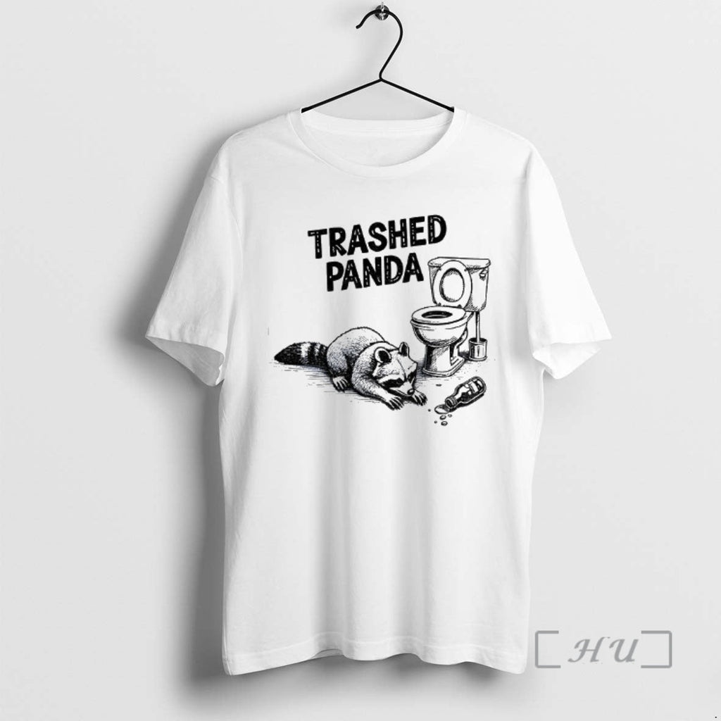 Officials Funny Trashed Panda Racoon Gets Drunk - Adult & Kids T-Shirts, Sweatshirts & Hoodies apparel design preview 1