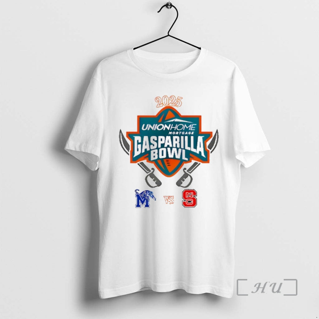 Officials Gasparilla Bowl 2025 Memphis Vs Nc State - Adult & Kids T-Shirts, Sweatshirts & Hoodies apparel design preview 1