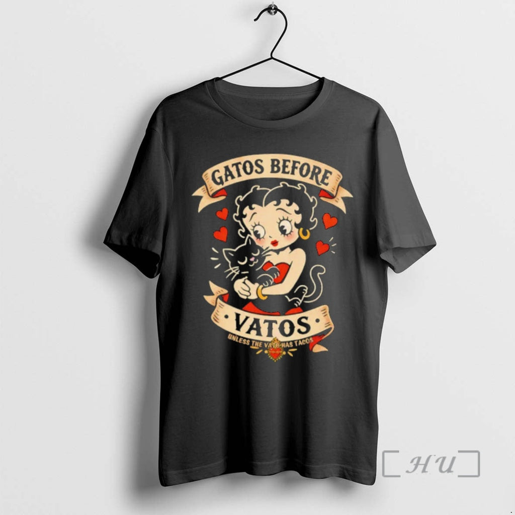 Officials Gatos Before Vatos Vintage - Adult & Kids T-Shirts, Sweatshirts & Hoodies apparel design preview 1