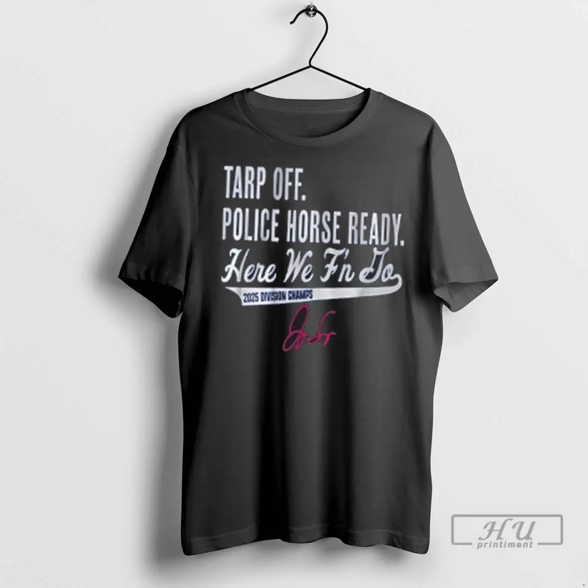 Officials George Springer Tarp Off Police Horse Ready - Adult & Kids T-Shirts, Sweatshirts & Hoodies apparel design preview 1