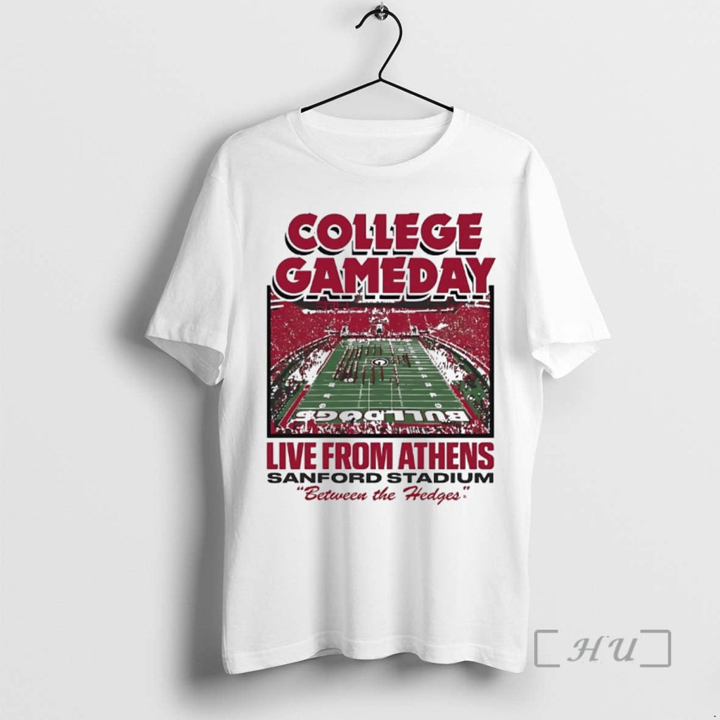 Officials Georgia Bulldogs 2025 College Gameday Live - Adult & Kids T-Shirts, Sweatshirts & Hoodies apparel design preview 1