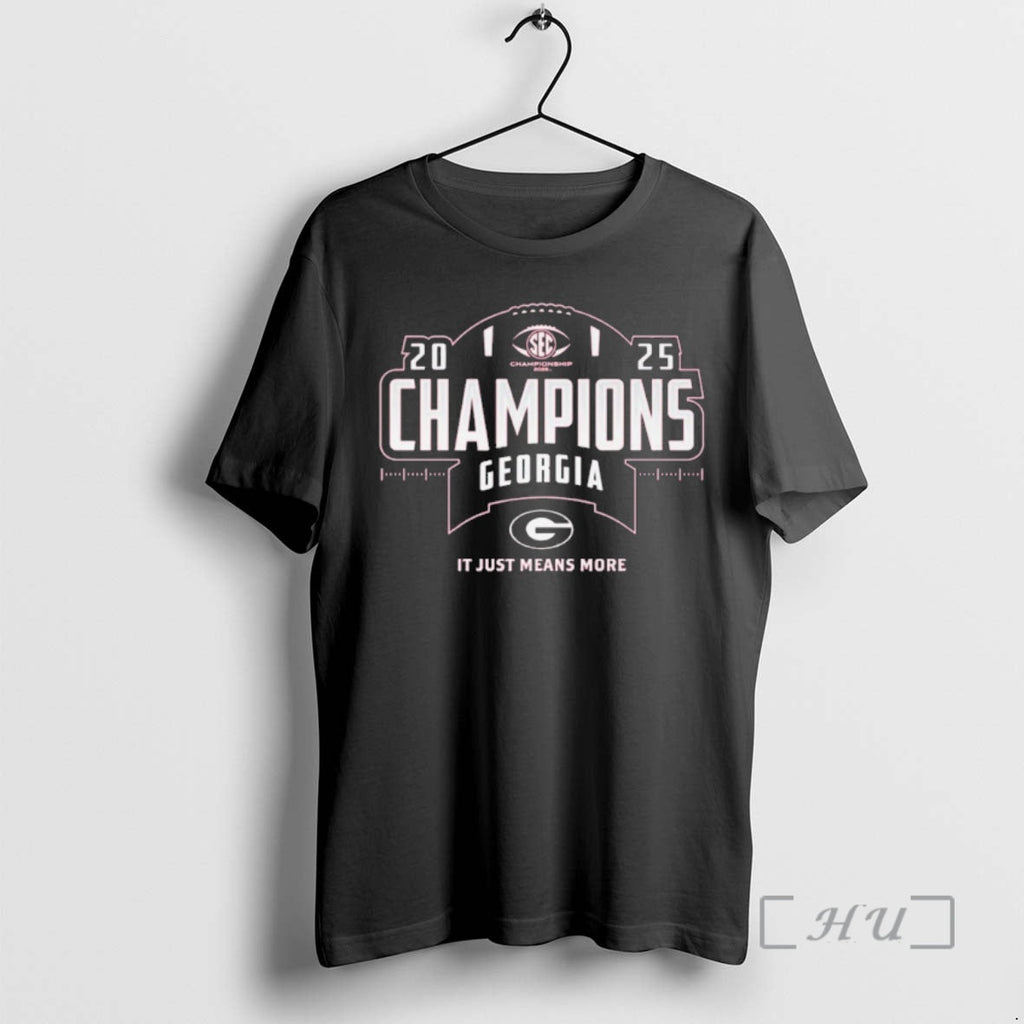 Officials Georgia Bulldogs Sec Football Champions - Adult & Kids T-Shirts, Sweatshirts & Hoodies apparel design preview 1
