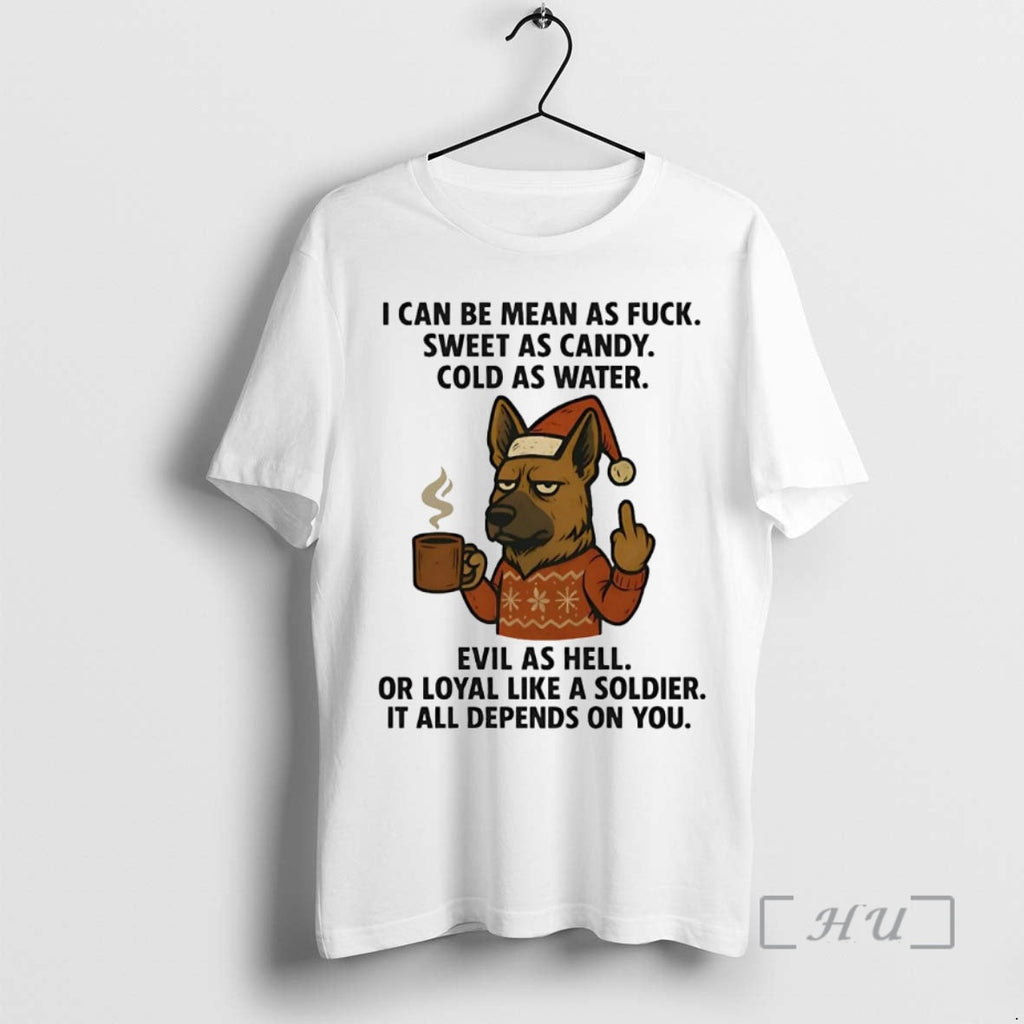 Officials German Shepherd I Can Be Mean As Fuck Sweet - Adult & Kids T-Shirts, Sweatshirts & Hoodies apparel design preview 1