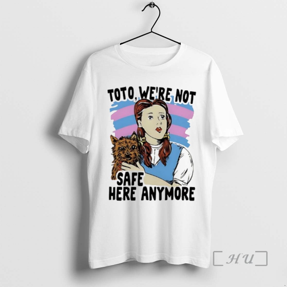 Officials Girl Holding Dogs Toto Were Not Safe Here - Adult & Kids T-Shirts, Sweatshirts & Hoodies apparel design preview 1