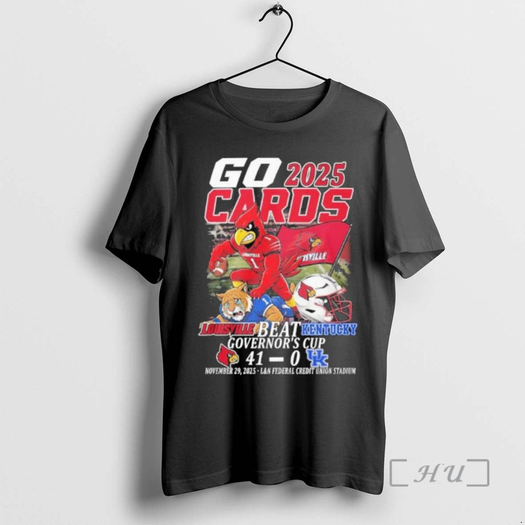 Officials Go Cards Louisville Beat Kentucky Governors - Adult & Kids T-Shirts, Sweatshirts & Hoodies apparel design preview 1
