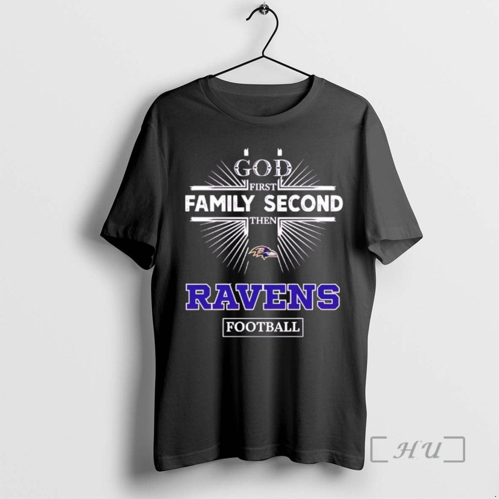 Officials God First Family Second Then Baltimore - Adult & Kids T-Shirts, Sweatshirts & Hoodies apparel design preview 1