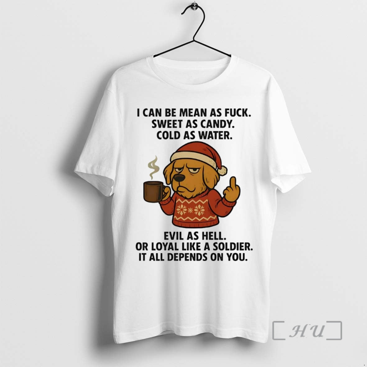 Officials Golden Retriever I Can Be Mean As Fuck All - Adult & Kids T-Shirts, Sweatshirts & Hoodies apparel design preview 1