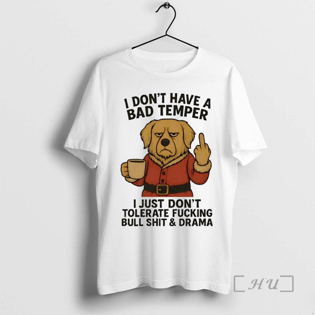 Officials Golden Retriever I Dont Have Bad Temper - Adult & Kids T-Shirts, Sweatshirts & Hoodies apparel design preview 1