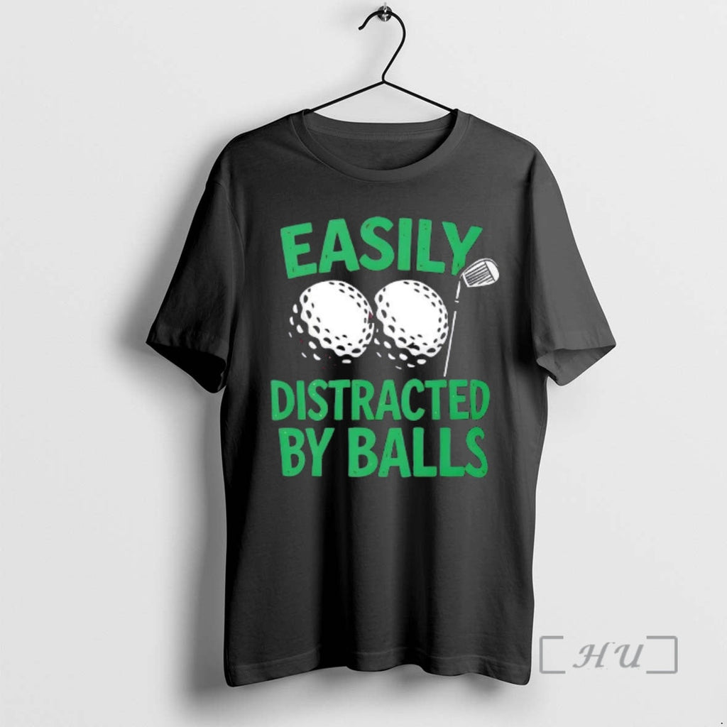 Officials Golf Easily Distracted - Adult & Kids T-Shirts, Sweatshirts & Hoodies apparel design preview 1