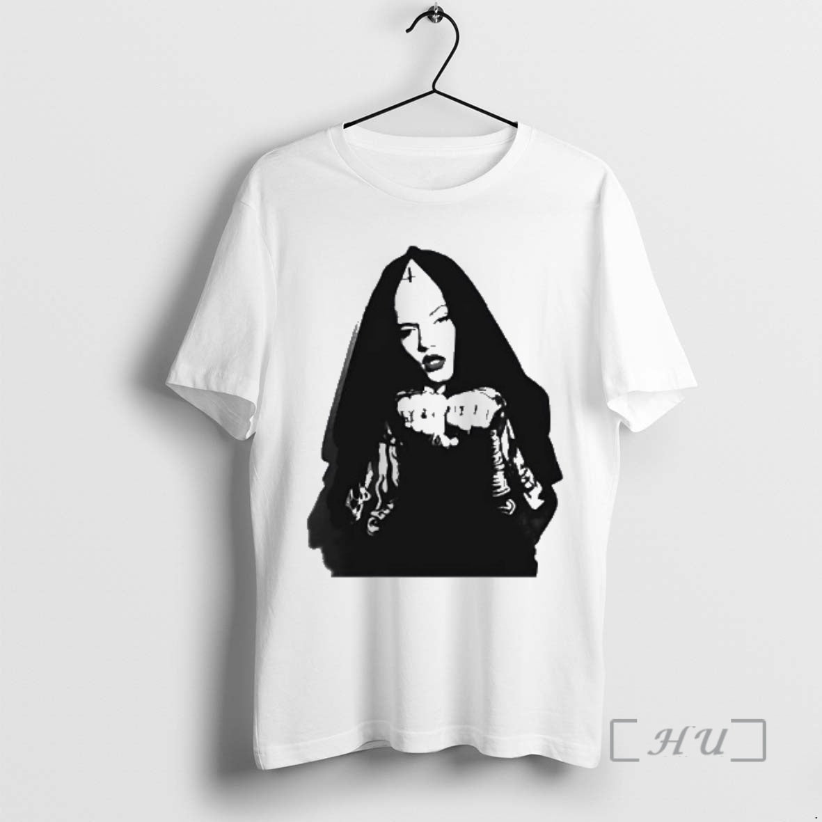 Officials Gothic Nun Portrait With Cross Symbol - Adult & Kids T-Shirts, Sweatshirts & Hoodies apparel design preview 1