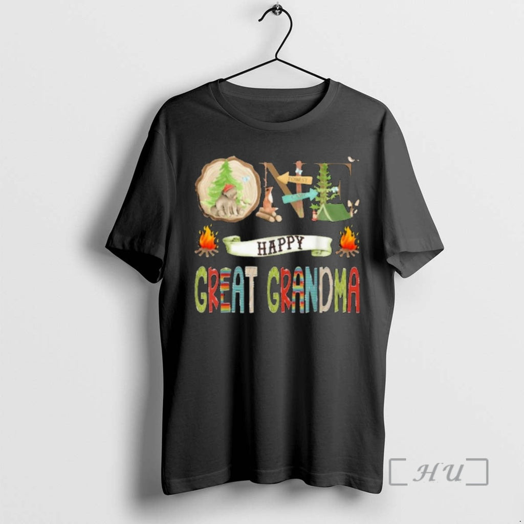 Officials Grandma One Happy Great Camper 1st Birthday - Adult & Kids T-Shirts, Sweatshirts & Hoodies apparel design preview 1