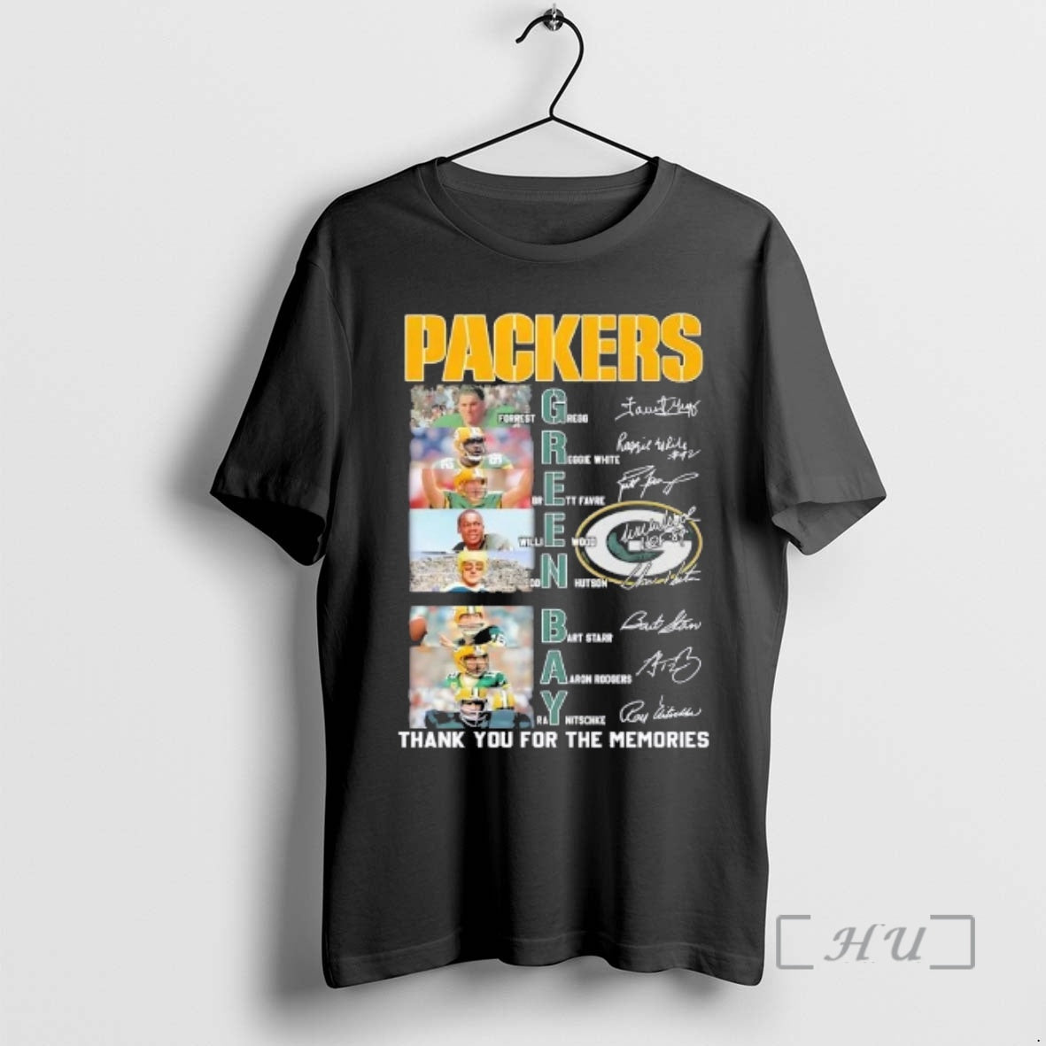Officials Green Bay Packers Names Players Thank You - Adult & Kids T-Shirts, Sweatshirts & Hoodies apparel design preview 1