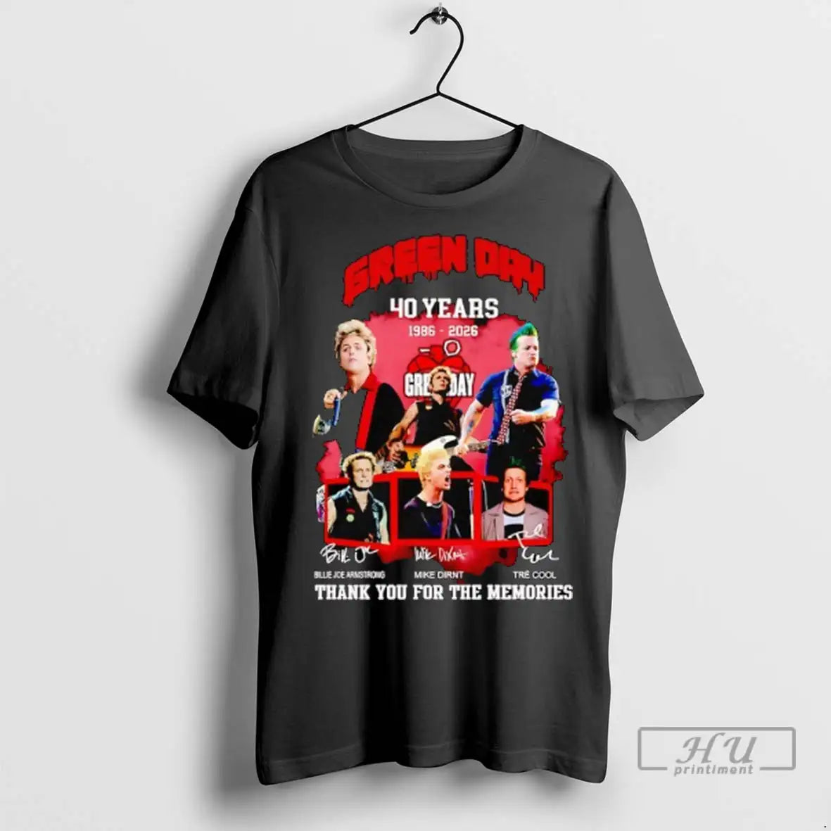 Officials Green Day 40 Years 1986 2026 Armstrong - Adult & Kids T-Shirts, Sweatshirts & Hoodies apparel design preview 1