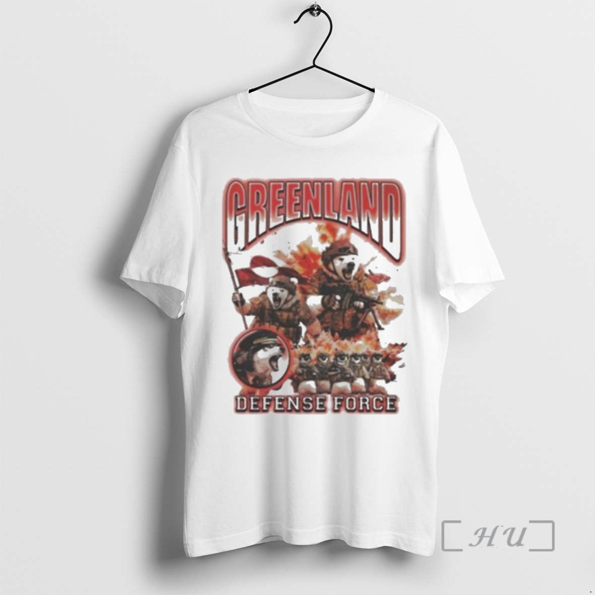 Officials Greenland Defense Force Spencers - Adult & Kids T-Shirts, Sweatshirts & Hoodies apparel design preview 1