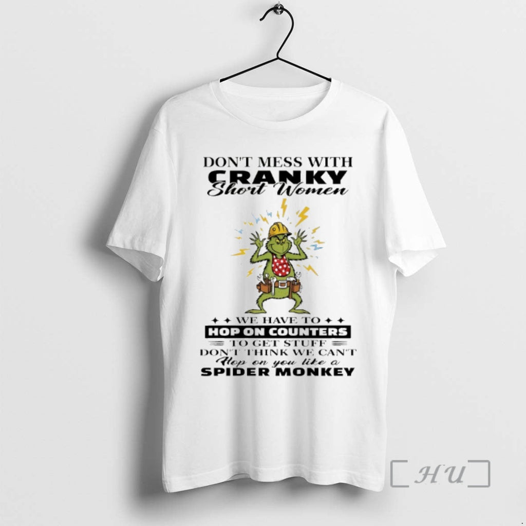 Officials Grinch Dont Mess Cranky Short 2025 - Adult & Kids T-Shirts, Sweatshirts & Hoodies apparel design preview 1