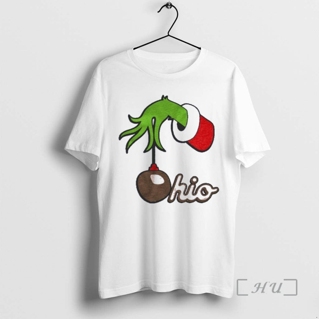 Officials Grinch Hand Holding Ohio - Adult & Kids T-Shirts, Sweatshirts & Hoodies apparel design preview 1