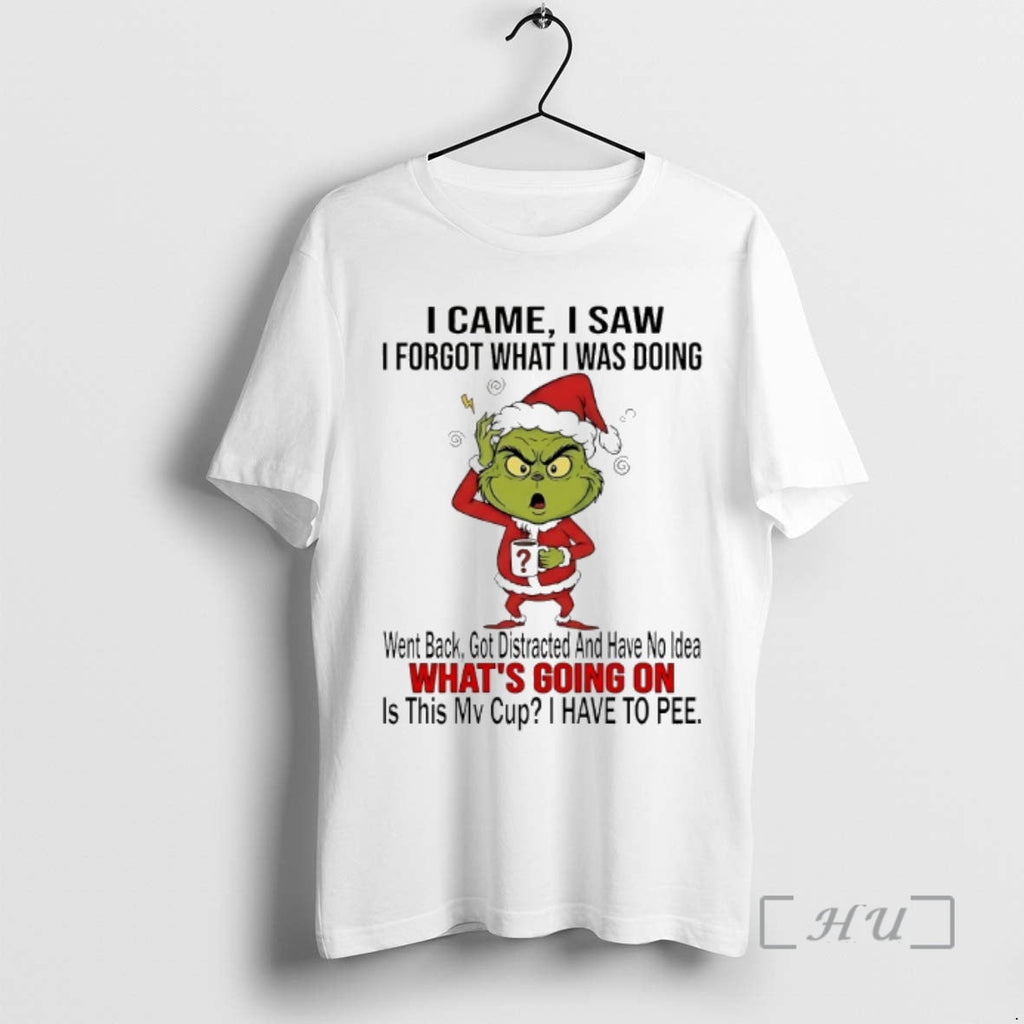 Officials Grinch I Came Saw Forgot What Was Doing - Adult & Kids T-Shirts, Sweatshirts & Hoodies apparel design preview 1