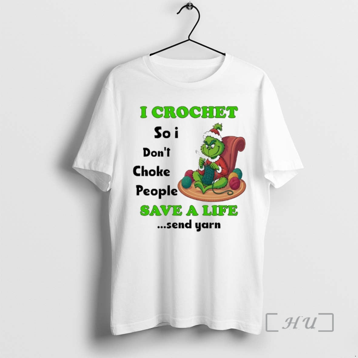 Officials Grinch I Crochet So Dont Choke People Save - Adult & Kids T-Shirts, Sweatshirts & Hoodies apparel design preview 1