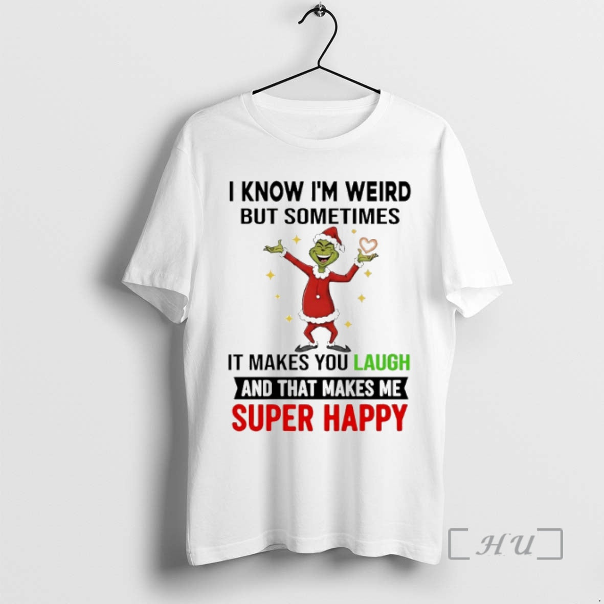 Officials Grinch I Know Im Weird But Sometimes Makes - Adult & Kids T-Shirts, Sweatshirts & Hoodies apparel design preview 1