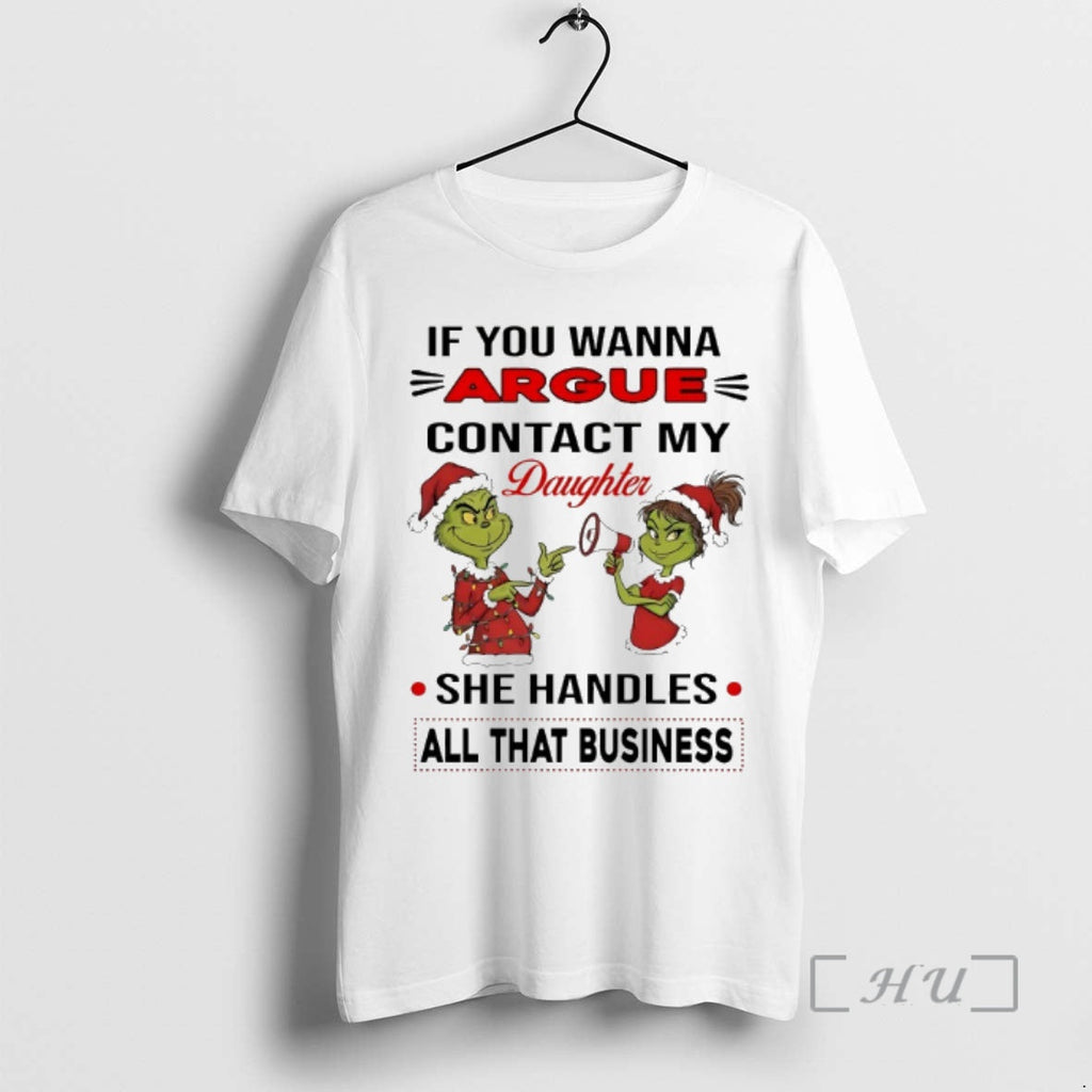 Officials Grinch If You Wanna Argue Contact My - Adult & Kids T-Shirts, Sweatshirts & Hoodies apparel design preview 1