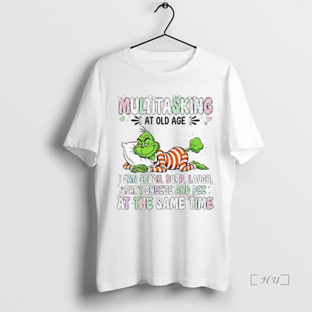 Officials Grinch Multitasking Old Age I Can Cough - Adult & Kids T-Shirts, Sweatshirts & Hoodies apparel design preview 1