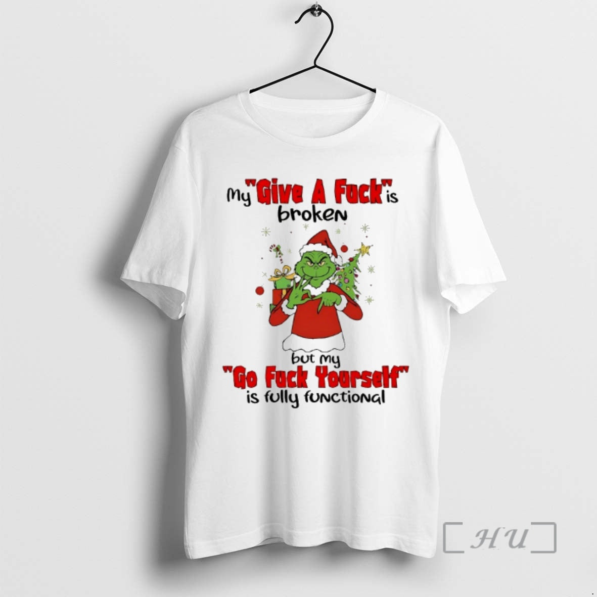 Officials Grinch My Give Fuck Is Broken Go Yourself - Adult & Kids T-Shirts, Sweatshirts & Hoodies apparel design preview 1