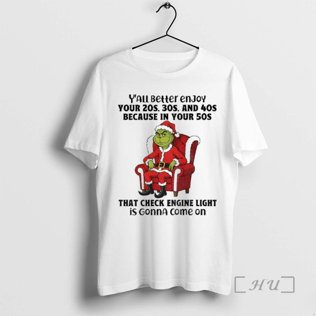 Officials Grinch Santa Claus Yall Better Enjoy Your - Adult & Kids T-Shirts, Sweatshirts & Hoodies apparel design preview 1