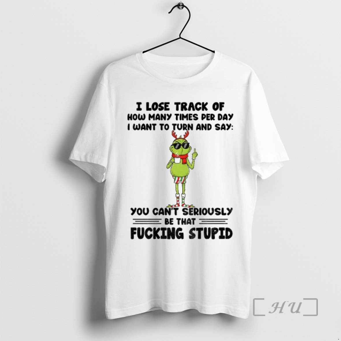 Officials Grinch Santa I Lose Track How Many Times - Adult & Kids T-Shirts, Sweatshirts & Hoodies apparel design preview 1