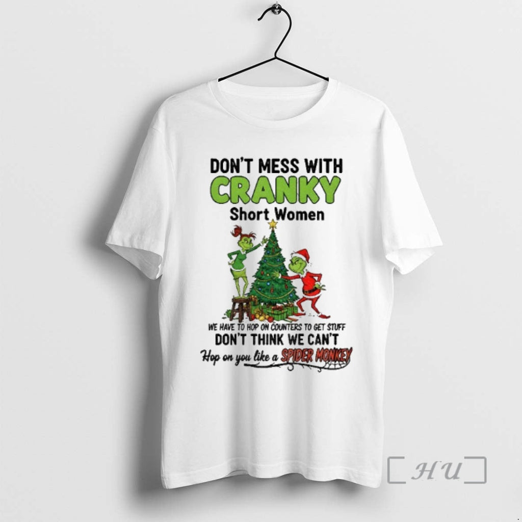 Officials Grinch Santa Dont Mess Cranky Short We Have - Adult & Kids T-Shirts, Sweatshirts & Hoodies apparel design preview 1