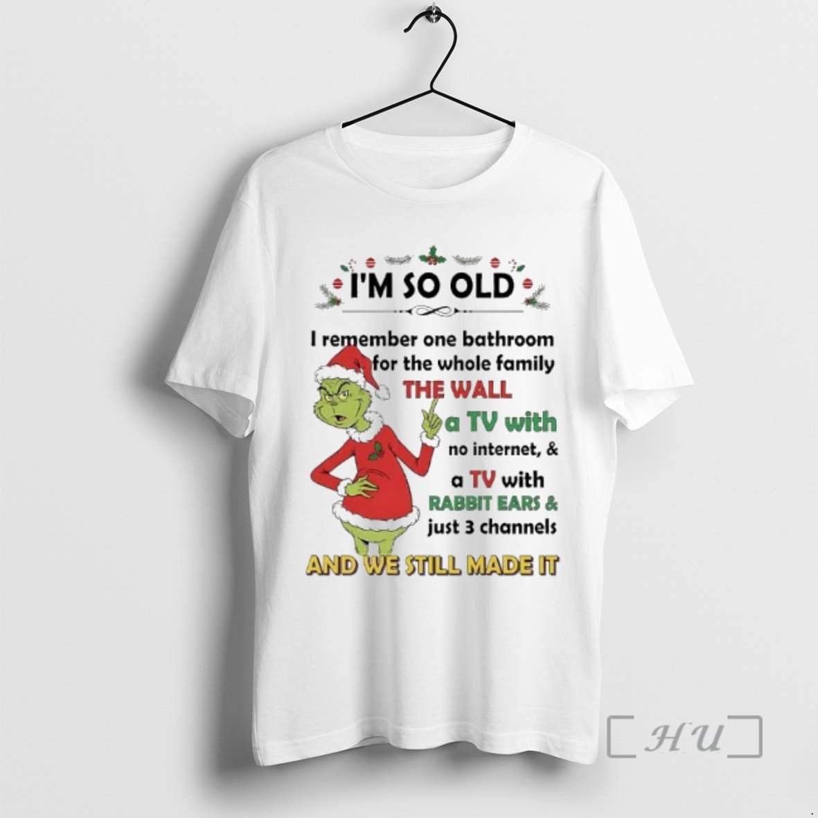 Officials Grinch Santa Im So Old I Remember One - Adult & Kids T-Shirts, Sweatshirts & Hoodies apparel design preview 1