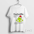 Officials Grinch Santa Middle Finger Fuckzilla - Adult & Kids T-Shirts, Sweatshirts & Hoodies apparel design preview 1