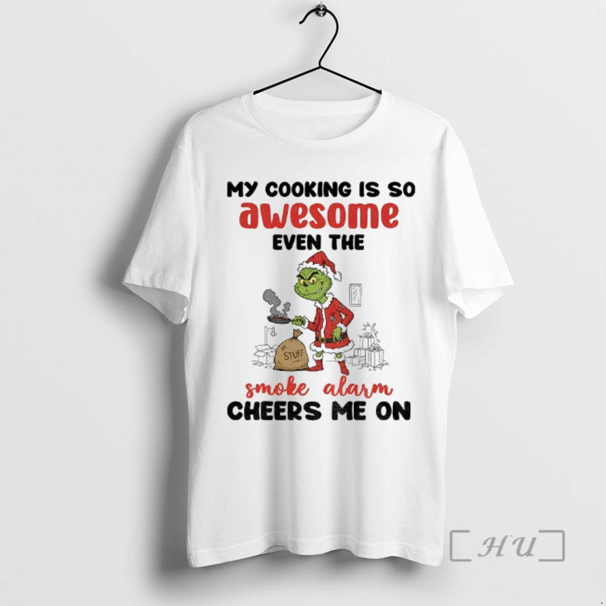 Officials Grinch Santa My Cooking Is So Awesome Even - Adult & Kids T-Shirts, Sweatshirts & Hoodies apparel design preview 1