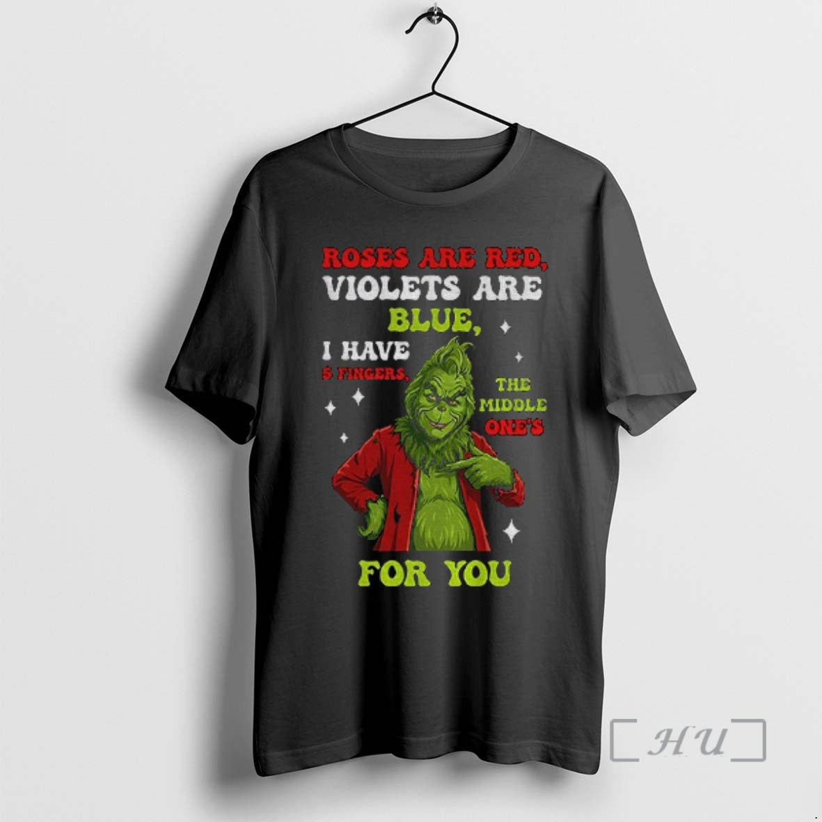 Officials Grinch Santa Roses Are Red Violets Blue I - Adult & Kids T-Shirts, Sweatshirts & Hoodies apparel design preview 1