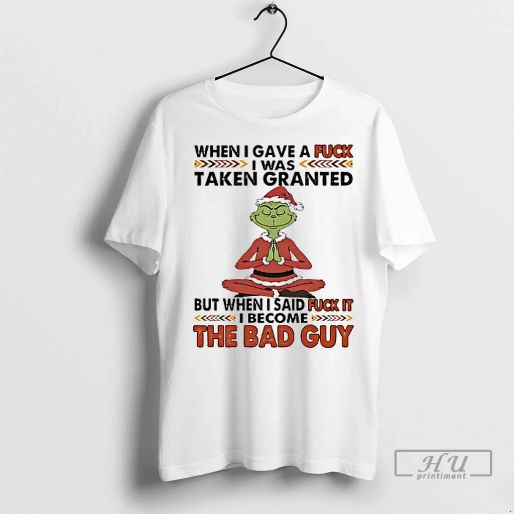 Officials Grinch Santa When I Gave A Fuck Was Taken - Adult & Kids T-Shirts, Sweatshirts & Hoodies apparel design preview 1