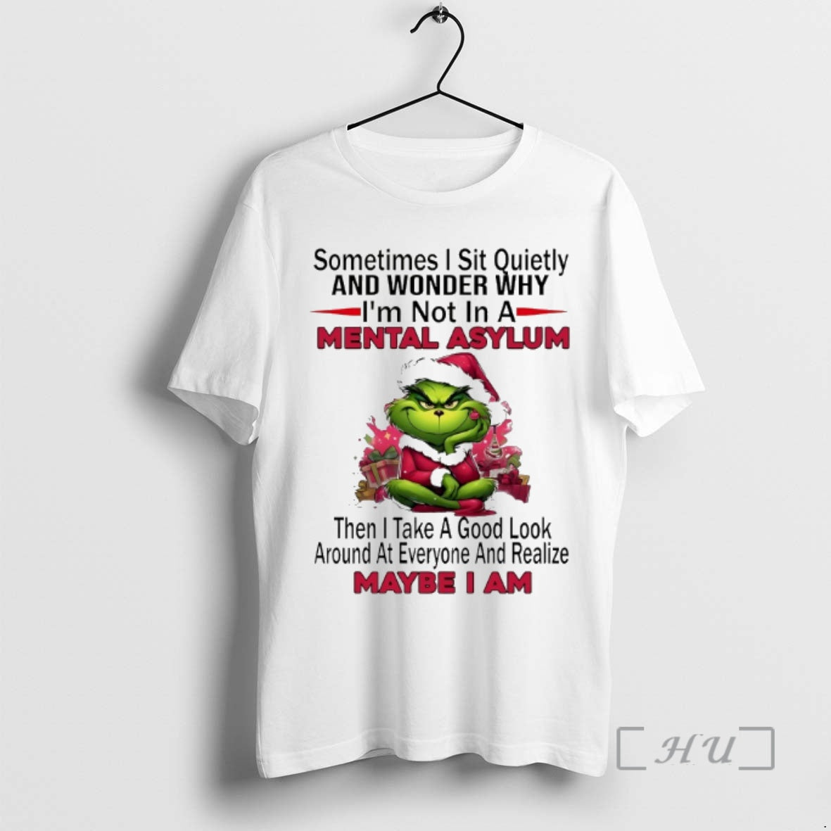 Officials Grinch Sometimes Sit Quietly Wonder Why Im - Adult & Kids T-Shirts, Sweatshirts & Hoodies apparel design preview 1
