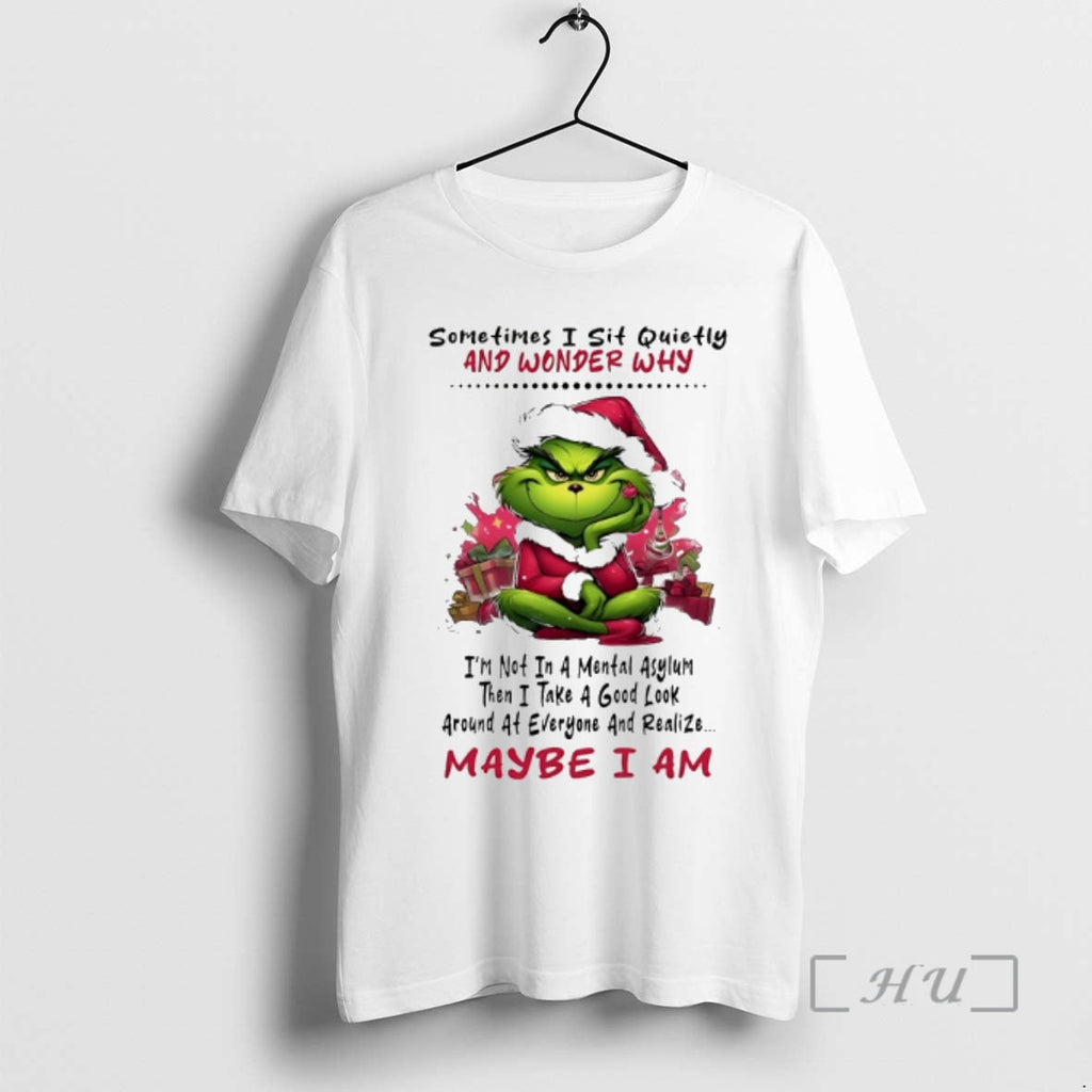 Officials Grinch Sometires I Sit Quietly Wonder Why - Adult & Kids T-Shirts, Sweatshirts & Hoodies apparel design preview 1