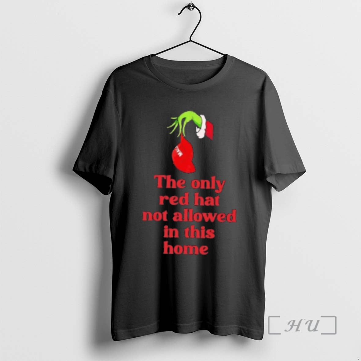 Officials Grinch Hand Only Red Hat Not Allowed This - Adult & Kids T-Shirts, Sweatshirts & Hoodies apparel design preview 1