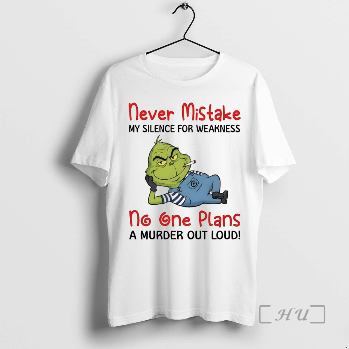 Officials Grinch Never Mistake No One Plans Murder - Adult & Kids T-Shirts, Sweatshirts & Hoodies apparel design preview 1