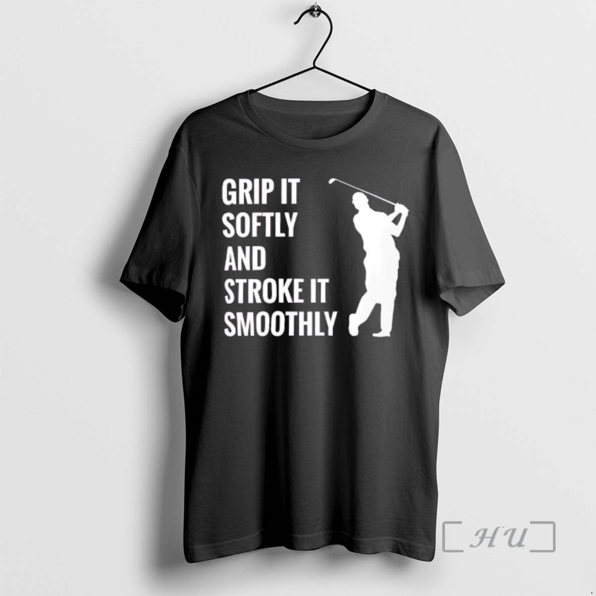Officials Grip Softly Funny Golf Smooth Stroke - Adult & Kids T-Shirts, Sweatshirts & Hoodies apparel design preview 1