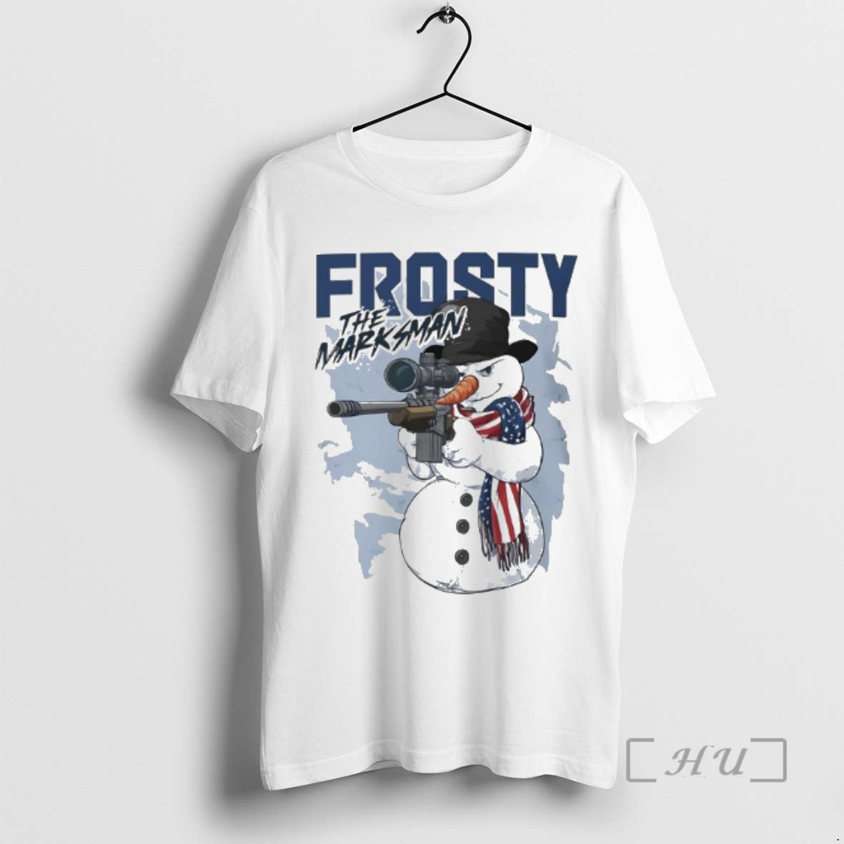 Officials Gun Snowman Frosty Marksman - Adult & Kids T-Shirts, Sweatshirts & Hoodies apparel design preview 1