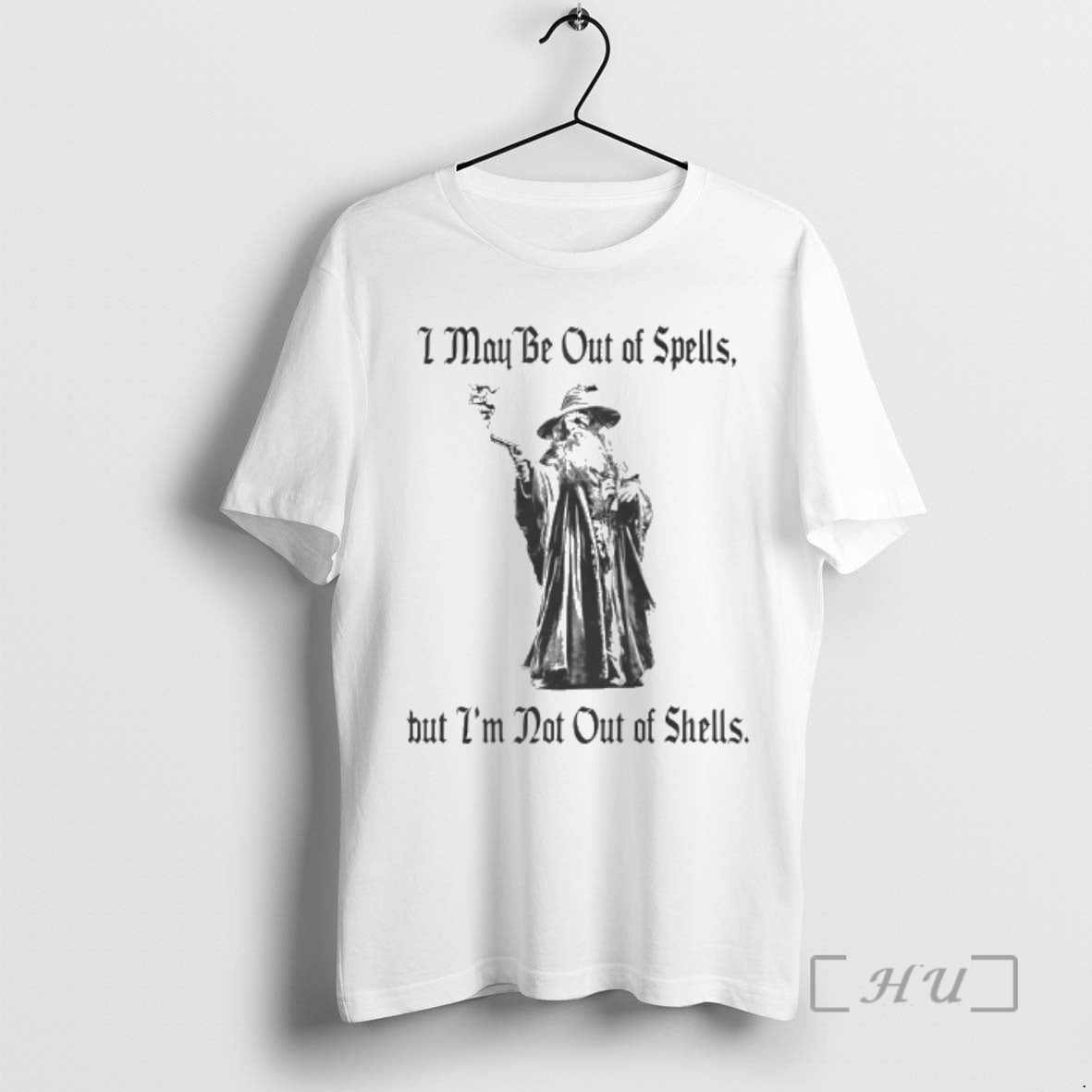 Officials Gun Wizard I May Be Out Spells But Im Not - Adult & Kids T-Shirts, Sweatshirts & Hoodies apparel design preview 1