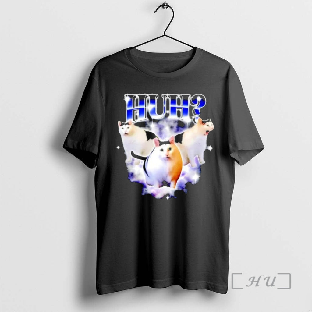Officials Huh Funny Dank Cat - Adult & Kids T-Shirts, Sweatshirts & Hoodies apparel design preview 1