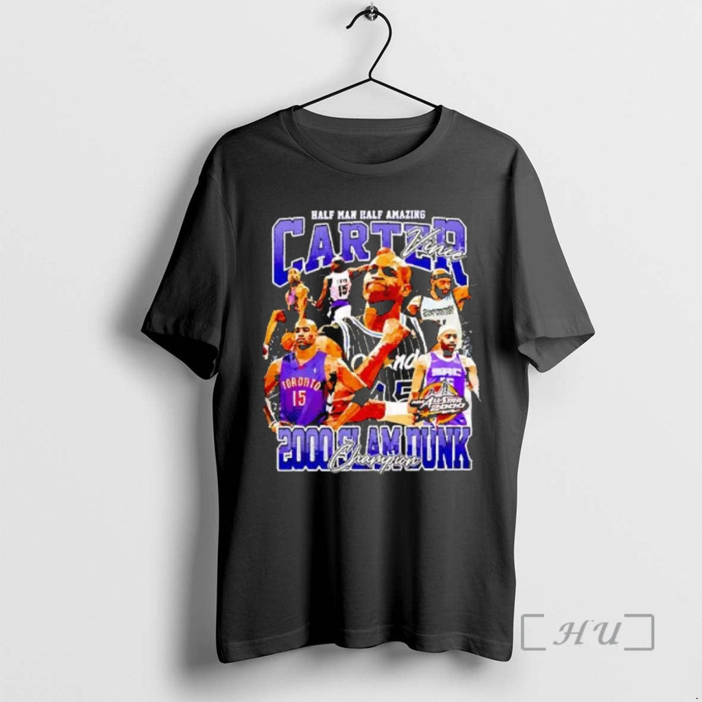 Officials Half Man Amazing Vince Carter 200 Slam Dunk - Adult & Kids T-Shirts, Sweatshirts & Hoodies apparel design preview 1