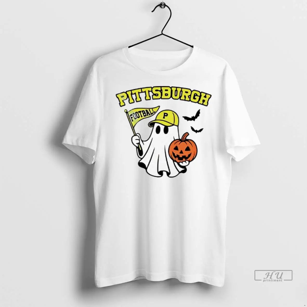 Officials Halloween Ghost Pittsburgh Pirates Football - Adult & Kids T-Shirts, Sweatshirts & Hoodies apparel design preview 1