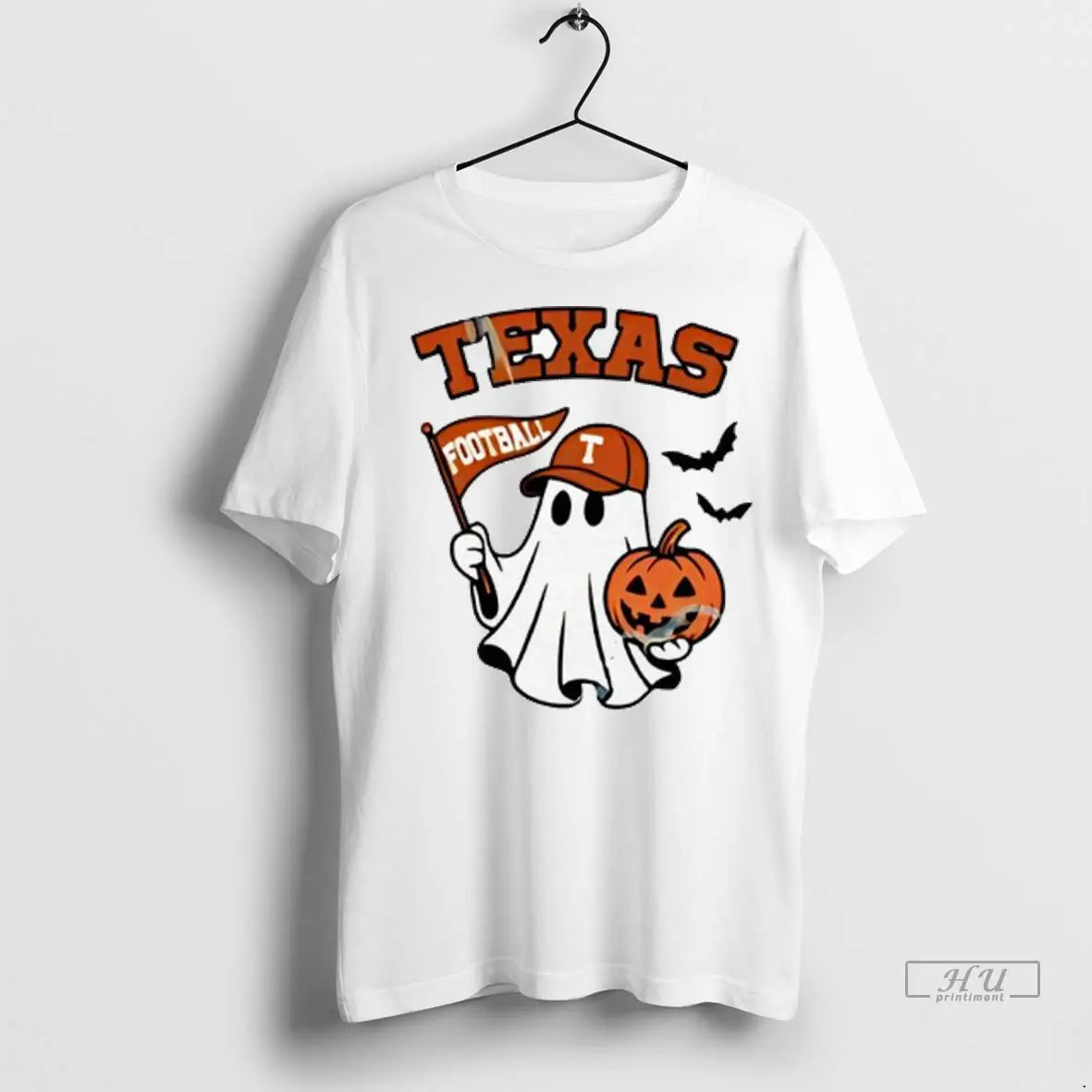 Officials Halloween Ghost Texas Longhorns Football - Adult & Kids T-Shirts, Sweatshirts & Hoodies apparel design preview 1