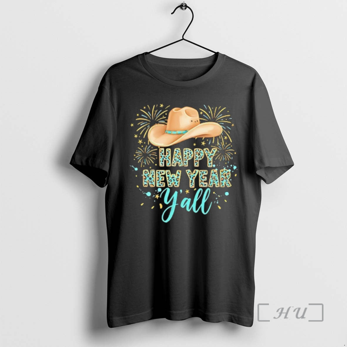 Officials Happy New Year Yall Western Years Eve - Adult & Kids T-Shirts, Sweatshirts & Hoodies apparel design preview 1