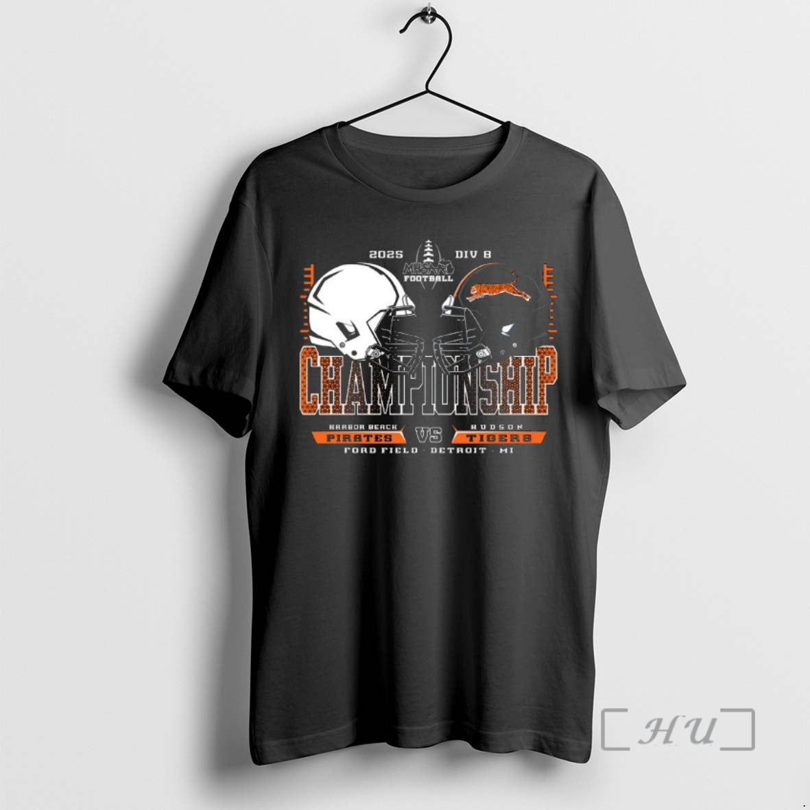 Officials Harbor Beach Pirates Vs Hudson Tigers 2025 - Adult & Kids T-Shirts, Sweatshirts & Hoodies apparel design preview 1