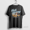 Officials Heli Skiing Tours World Wide 1975 - Adult & Kids T-Shirts, Sweatshirts & Hoodies apparel design preview 1