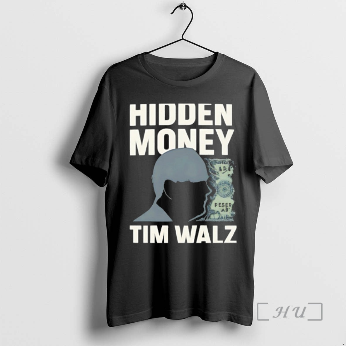 Officials Hidden Money Tim Walz - Adult & Kids T-Shirts, Sweatshirts & Hoodies apparel design preview 1
