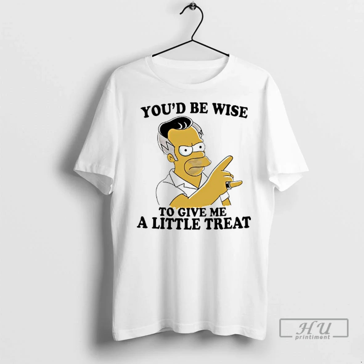 Officials Homer Simpson Youd Be Wise To Give Me A - Adult & Kids T-Shirts, Sweatshirts & Hoodies apparel design preview 1